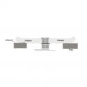 Lavabo nero Bond Clac rapido con troppo pieno