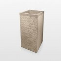 Lavabo totem carré en pierre beige Stone | Rue du Bain