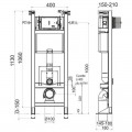   Construction-support WC Universal white square plate
