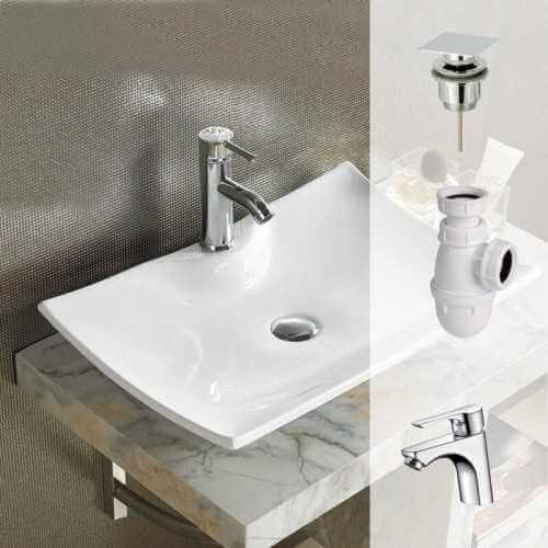 Pack Scala vasque , bonde, siphon, robinet, |  Rue du Bain