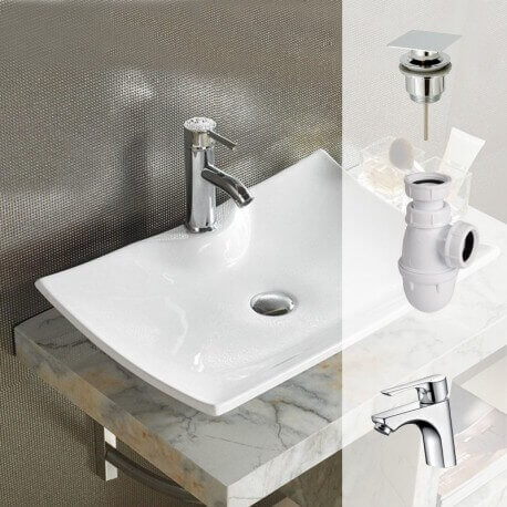 Vasca da bagno Scala, bondage, sifone, rubinetto