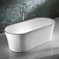  Bianco ovale acrilico ilot bagno 170 cm Bruges