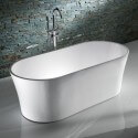	Baignoire ilot ovale acrylique blanche 170 cm Bruges | Rue du bain