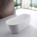 	Baignoire ilot ovale Acrylique Blanc, Milan | Rue du Bain