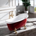  Vasca da bagno rosso e bianco Verona