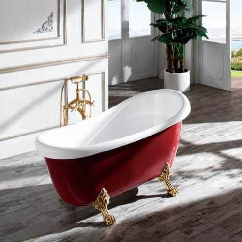  Bathtub retro red and white Verona