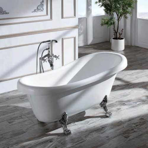  Ilot tub oval white retro style Prague