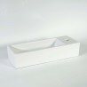 Lavado de mano Rectangle Straight Ceramic White - 38x15 cm - Minimalist