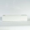 Lave main Rectangulaire Gain de place Droite - Céramique Blanc - 38x15 cm - Minimalist