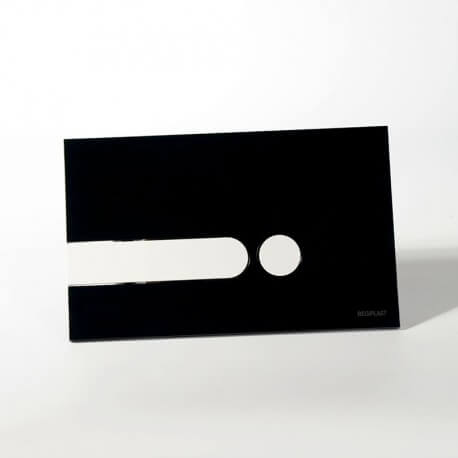 Schwarze Platte mit Farbkasten