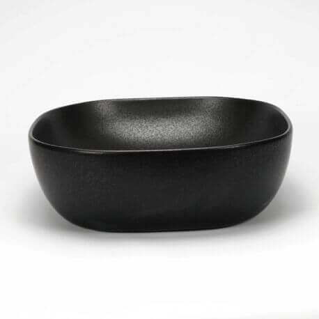 Set ciotola in ceramica nera Vasco