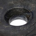 Vase redondo negro piedra y beige Elite