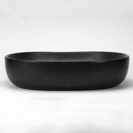 Plancha de cerámica negra Oval en Rue du Bain