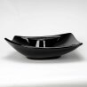 Layout lavabo con grifos Beach Ceramic Black 49cm - Hoja