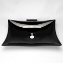 Rectangle basin black ceramic faucet black Wing