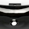 Layout basin with Beach Black Ceramic Faucets 57x39 cm - Wing