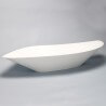 Asymmetrical Posing Vasque Solid surface White Mat - 80x38 cm - Ondea
