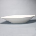 Large, asymmetrical composite landing basin