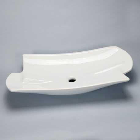 Vasque à poser asymétrique céramique Stage | Rue du Bain