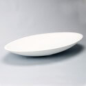 Oval White Mat Poser Vasque, 59x35 cm, Composite, Soon