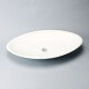 Vasque à Poser Ovale Blanc Mat, 59x35 cm, Composite, Soon