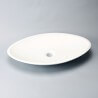 Oval Poser Vasque - Solid surface White Mat - 59x35 cm - Presto
