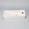 Lavado de mano Rectangle Straight Ceramic White - 38x15 cm - Minimalist