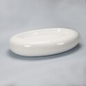 White oval ceramic design vase, Artic 65 cm