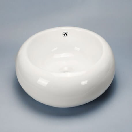 Ceramic round laying basin Ove