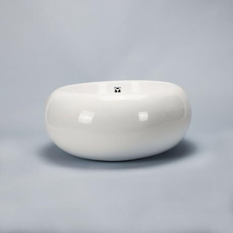 Ceramic round laying basin Ove