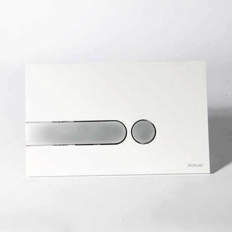 Bâti-support WC universel plaque chromé mate | Rue du Bain