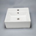 Ceramic semi recessed vasque Pure