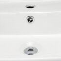 Ceramic semi recessed vasque Pure