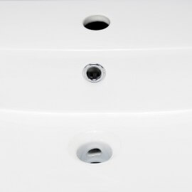 Vasque à Poser et/ ou Suspendre Rectangulaire - Céramique - 57x45 cm - Square