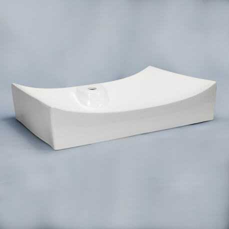 Rectangular ceramic flooring pan Lineare