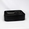 Vasque à Poser Carrée - Céramique Noir Mat - 42x42 cm - Trend