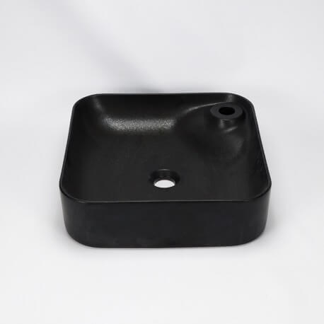 Vasque à poser carrée noir mat Trend - Vasque noire | Rue du Bain