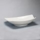 Vasque à Poser Asymétrique - Céramique Blanc Brillant - 49x38 cm - Feuille