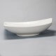 Vasque à Poser Asymétrique - Céramique Blanc Brillant - 49x38 cm - Feuille