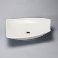 Vasque à poser asymétrique céramique blanc Feuille | Rue du Bain