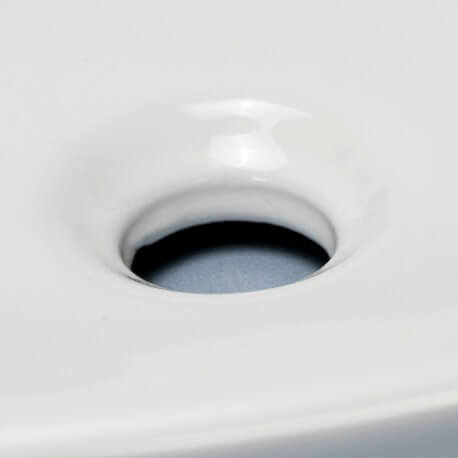 White Ceramic Asymmetric Laying Vasc Sheet