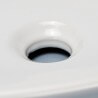 Vasque à Poser Asymétrique Céramique Blanc Brillant 49x38 cm - Feuille