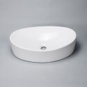 Oval ceramic vase white Wave - Oval sets