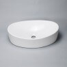 Oval Poser Vasque - Cerámica - 53x34 cm - Wave