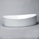Oval ceramic vase white Wave - Oval sets