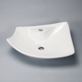 Layout basin with white ceramic faucet beach Feuille