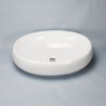 Ovale Poser Vasque - Ceramica - 60x40 cm - Cigno