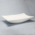 Vaso rettangolare 56 cm ceramica bianco Wing