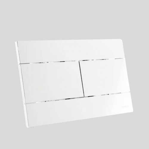 Apoyo a la construcción WC placa universal cromo brillante cromo chapado en cromo - Rue du Bain