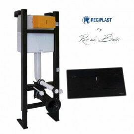Building-support + Shining black plate